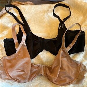 Black and beige bra